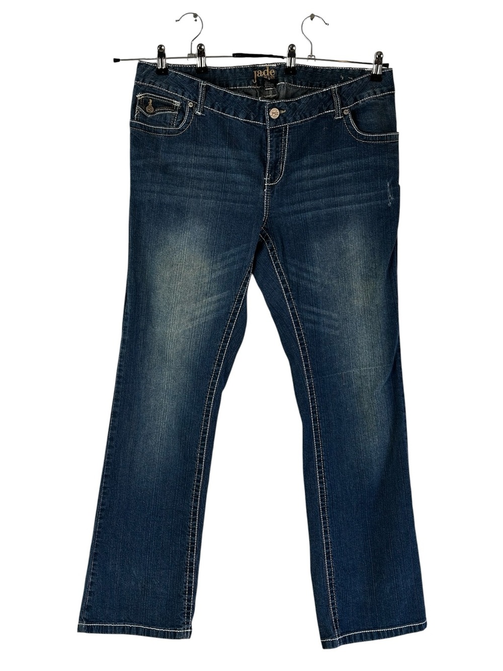 Jade Jeans Women’s Bootcut Stretch Blue Denim Jeans Size 18 Y2K Western Midrise